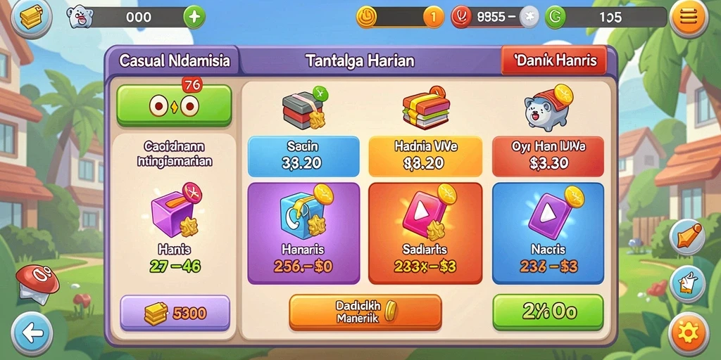 Tampilan awal permainan dengan grafis yang memukau.