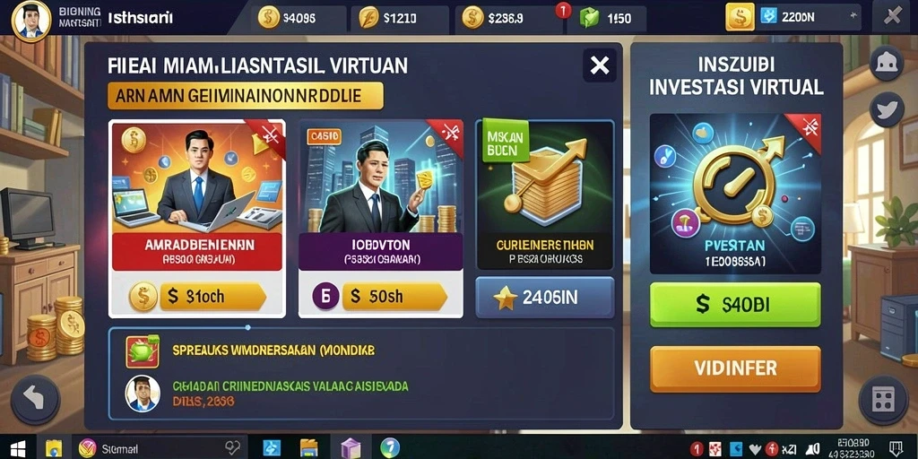 Screenshot permainan yang menunjukkan tampilan antarmuka yang menarik.