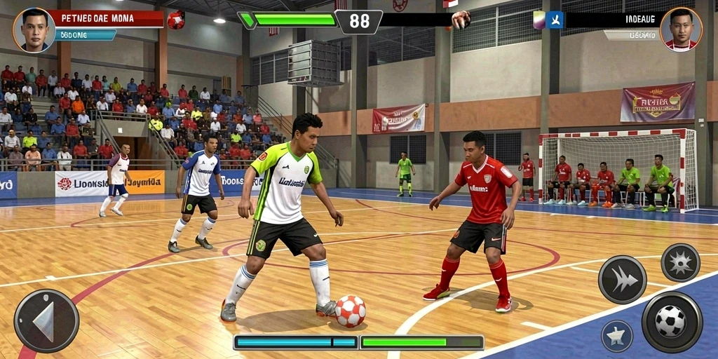 Tampilan grafis yang cerah dan menarik perhatian.