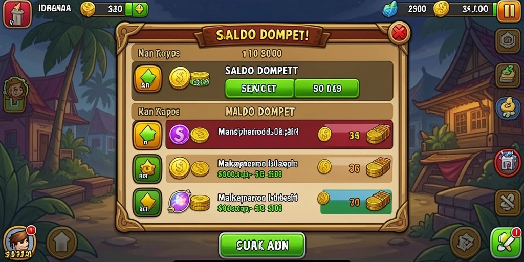 Screenshot dari permainan slot yang menarik.