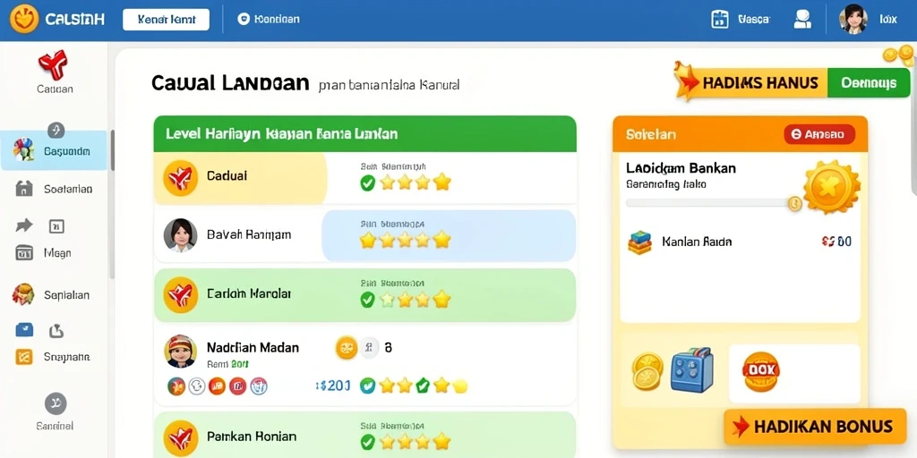 Screenshot menunjukkan tampilan karakter utama di arena pertarungan.
