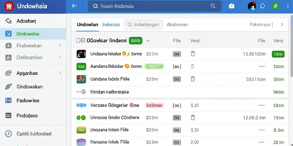 Tampilan menu utama yang menarik.