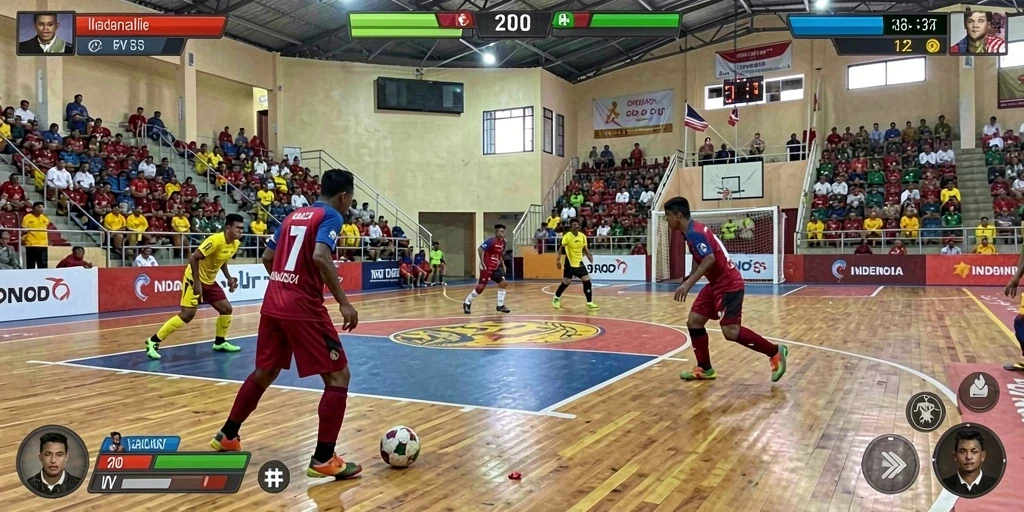 Tangkapan layar menampilkan karakter utama dalam aksi.
