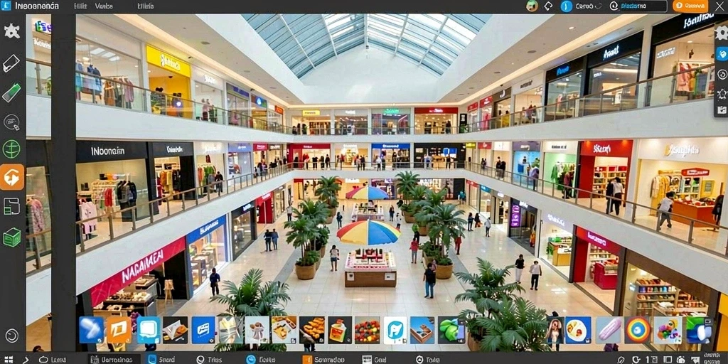 Screenshot menampilkan dunia fantasi yang menakjubkan.
