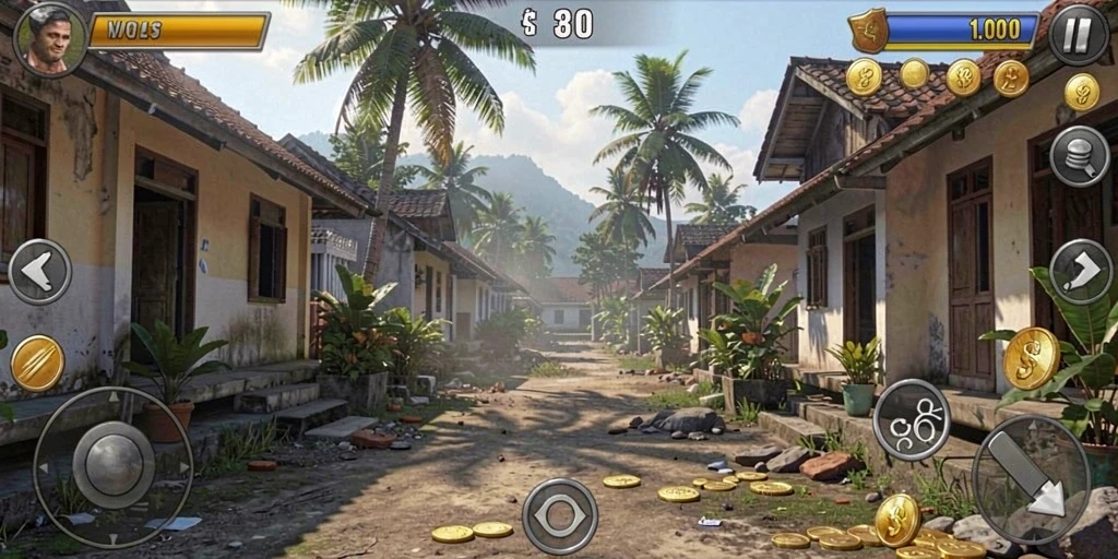 Screenshot menunjukkan tampilan grafis yang memukau.