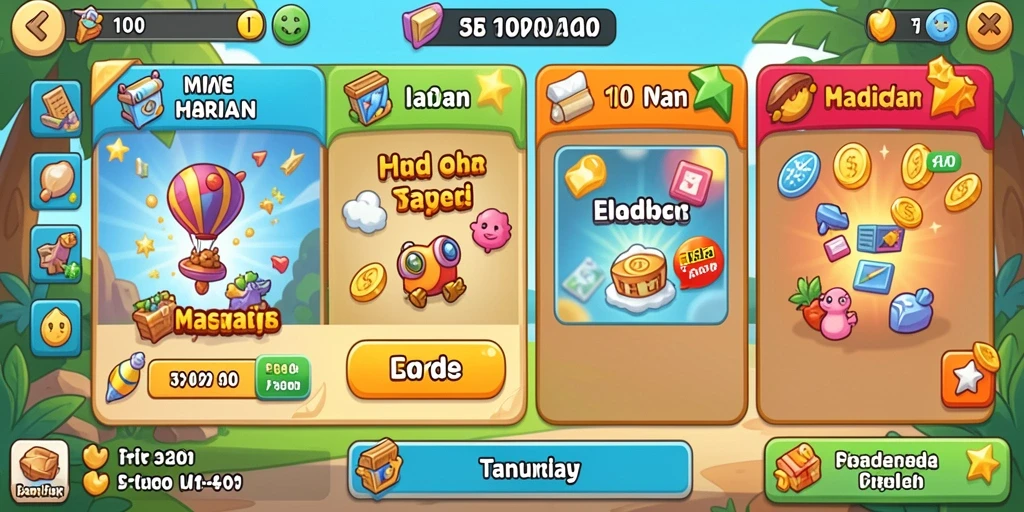 Tampilan awal game OKJKT yang menarik.