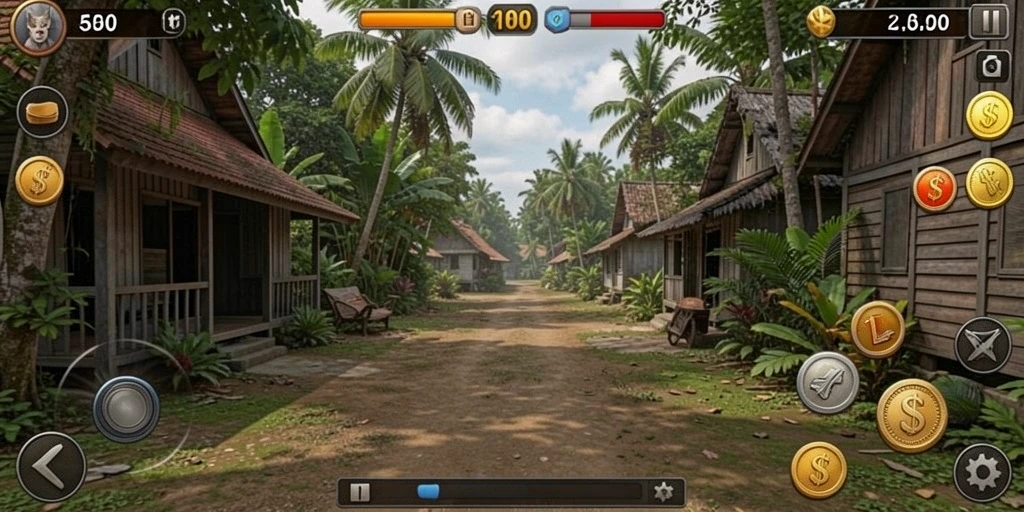 Tampilan awal aplikasi POROS77 yang menarik.