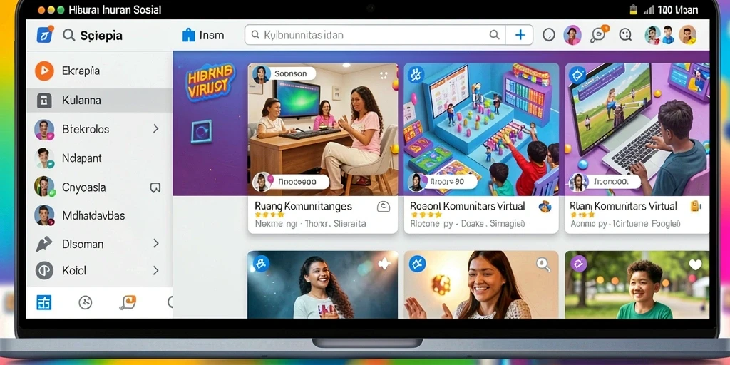 Tampilan antarmuka utama yang menakjubkan.