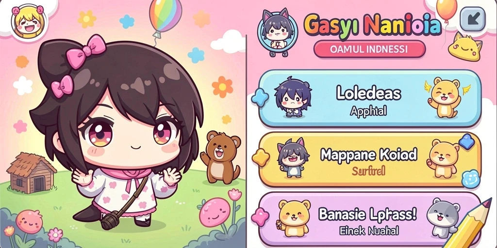 Tampilan awal permainan UH77 yang menarik.