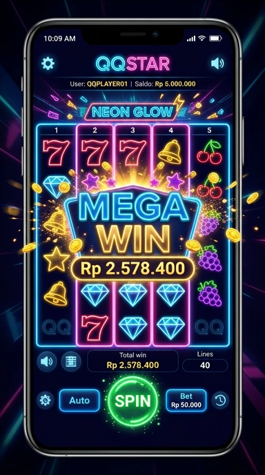 Cuplikan layar menu unduhan qqstar untuk perangkat Android